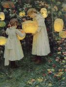 Luther Van Gorder Japanese Lanterns painting